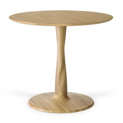 Ethnicraft Oak Torsion Round Dining Table 